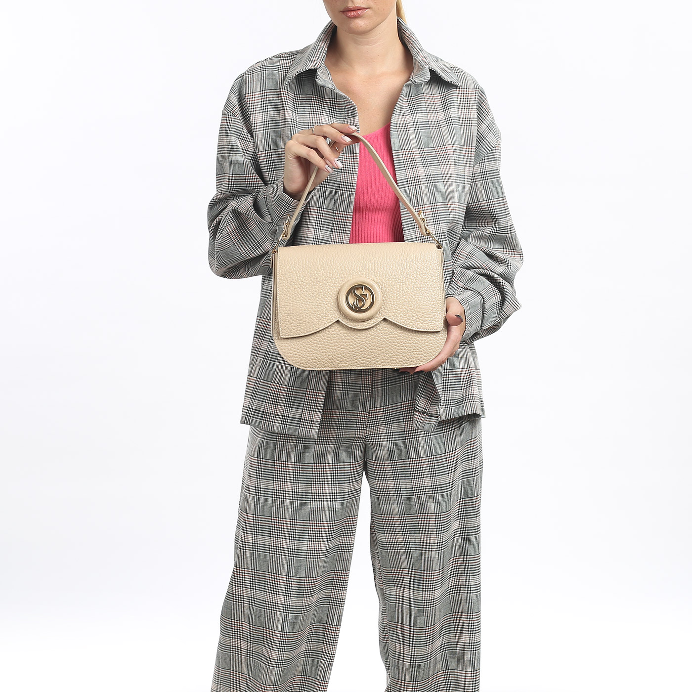 Кожаная сумка Carlo Salvatelli Cervino