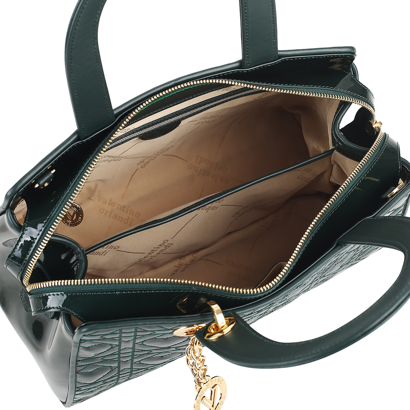 Кожаная сумка Valentino Orlandi Renne Shine