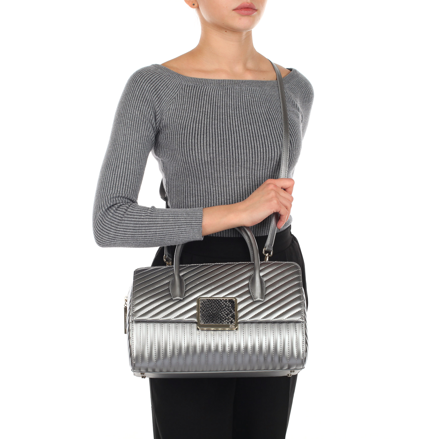 Женская стеганая сумка с плечевым ремешком Cavalli Class Celebrity