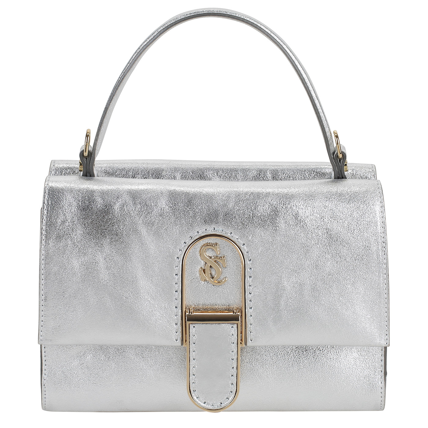 Carlo Salvatelli Кожаная сумка с цепочкой