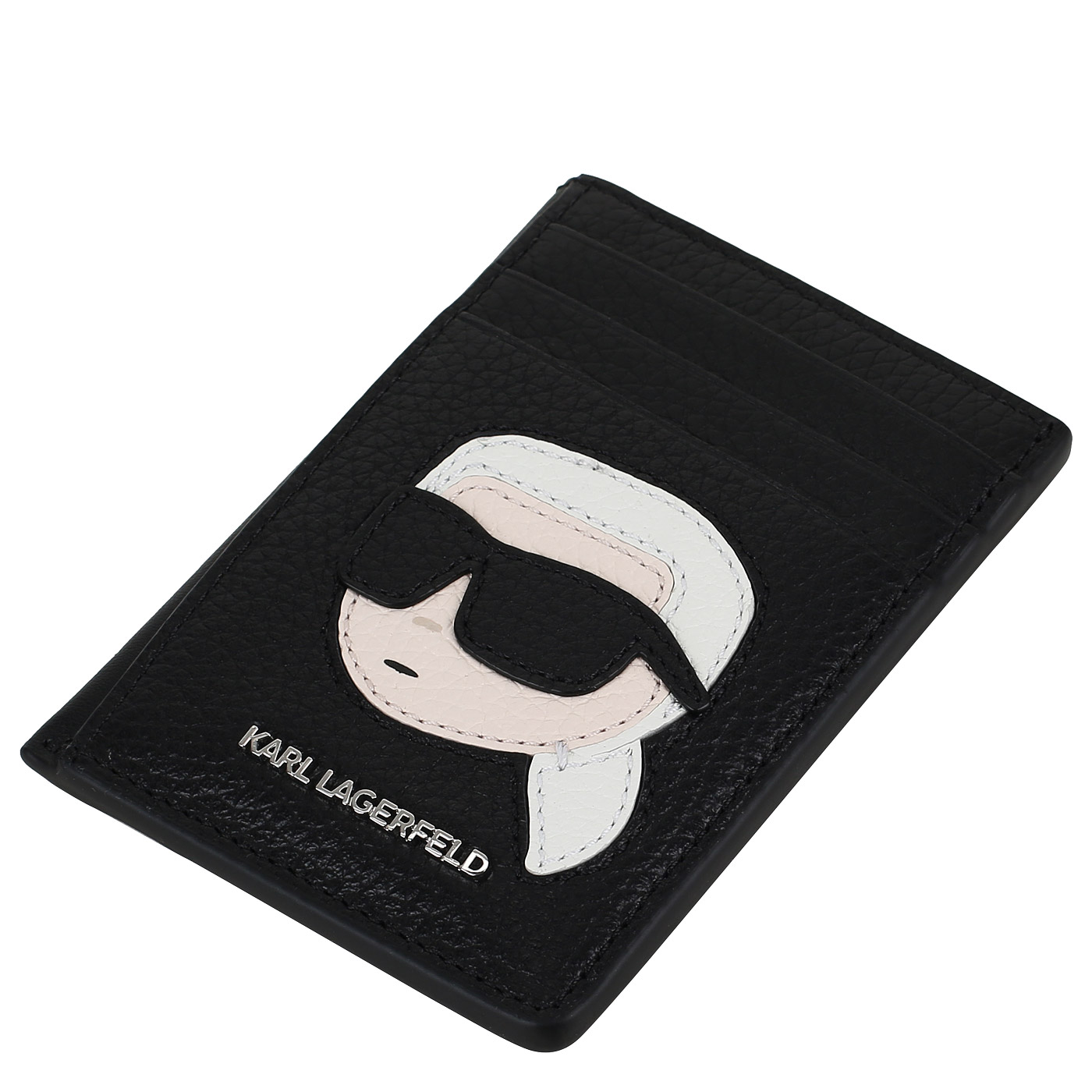 Кожаная визитница Karl Lagerfeld Ikonik 2.0
