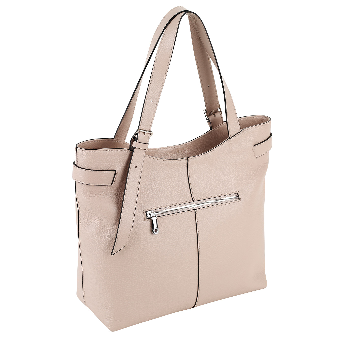 Сумка из бежево-розовой кожи Chatte Marseille