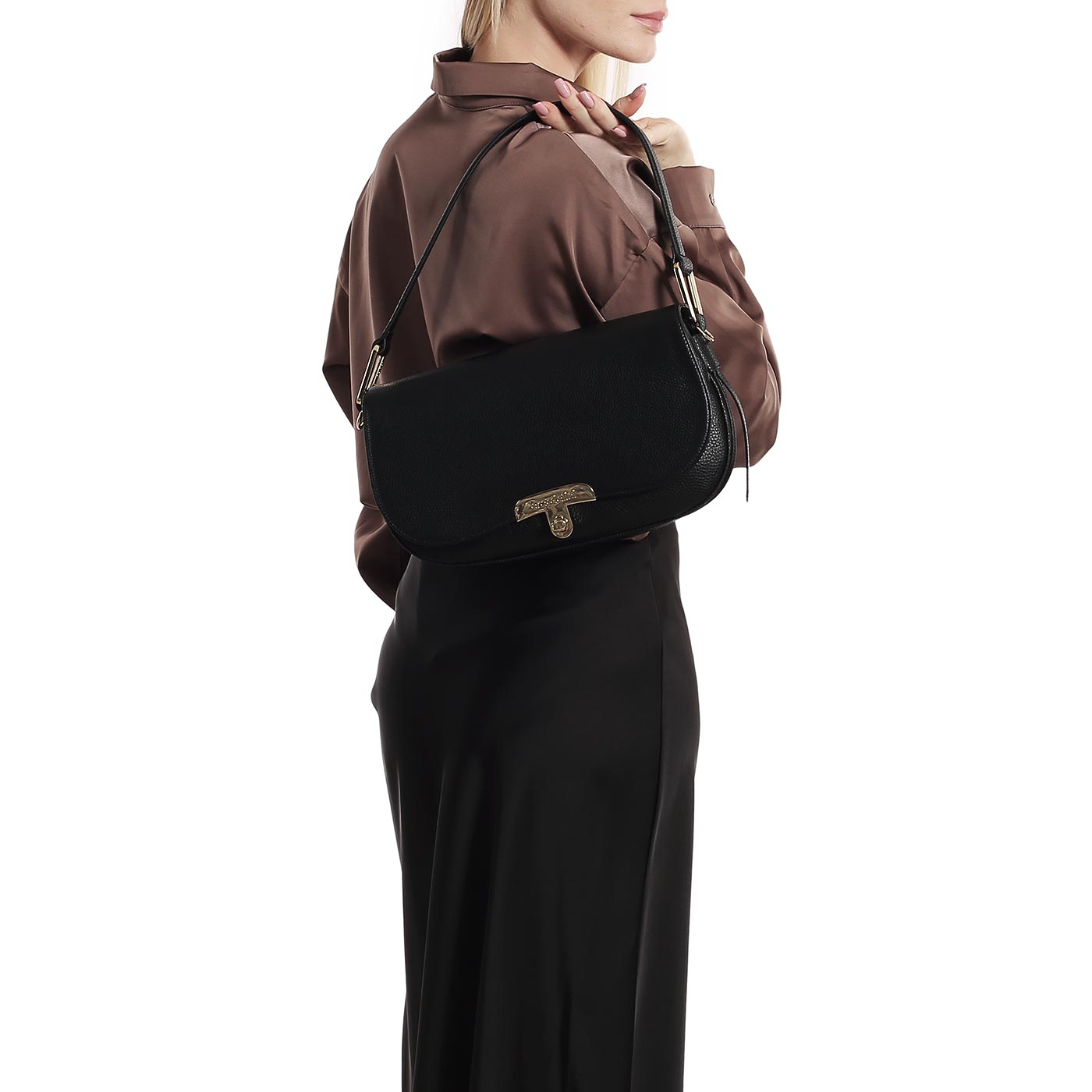 Кожаная сумка Braccialini Michelle