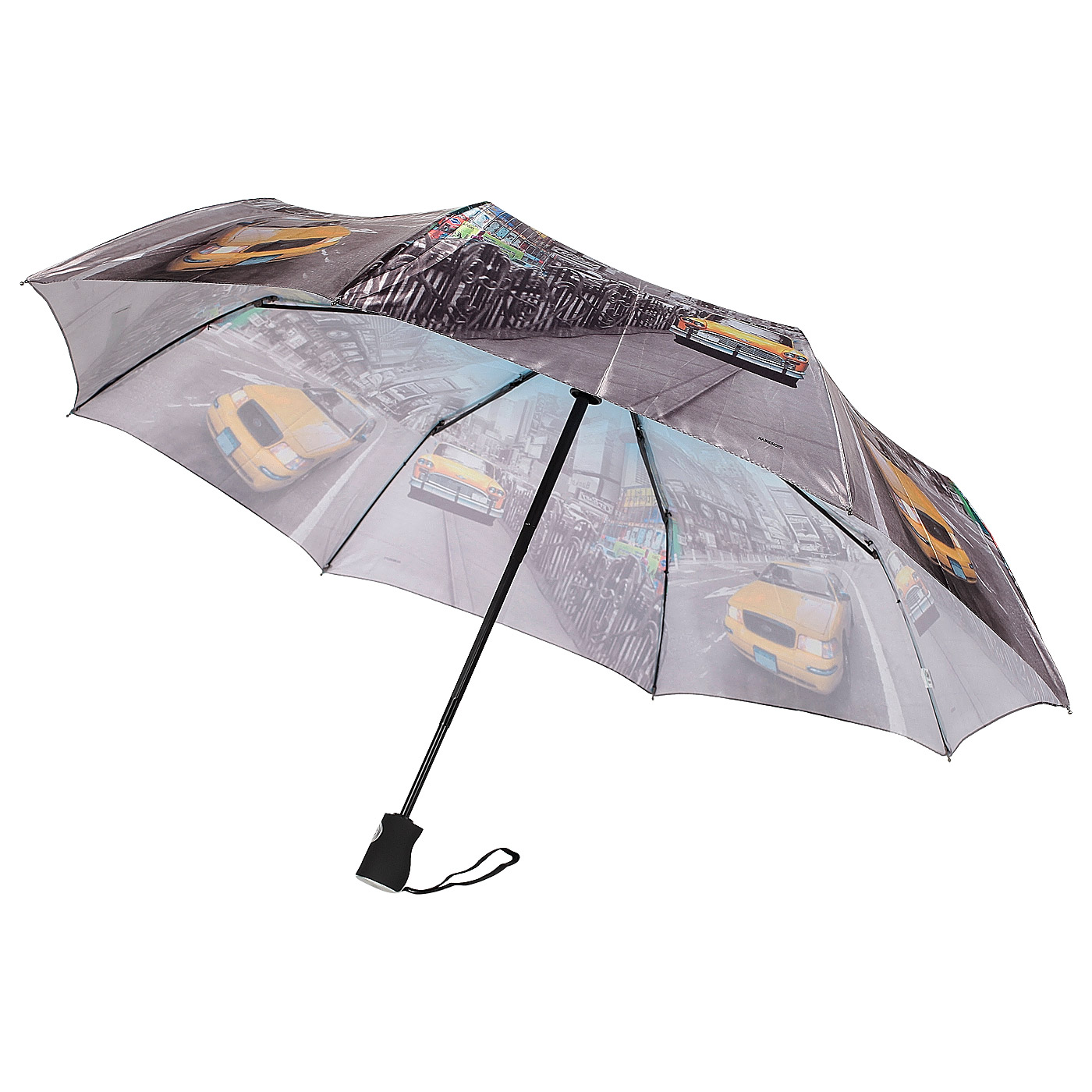 Автоматический зонт с городским принтом Raindrops 