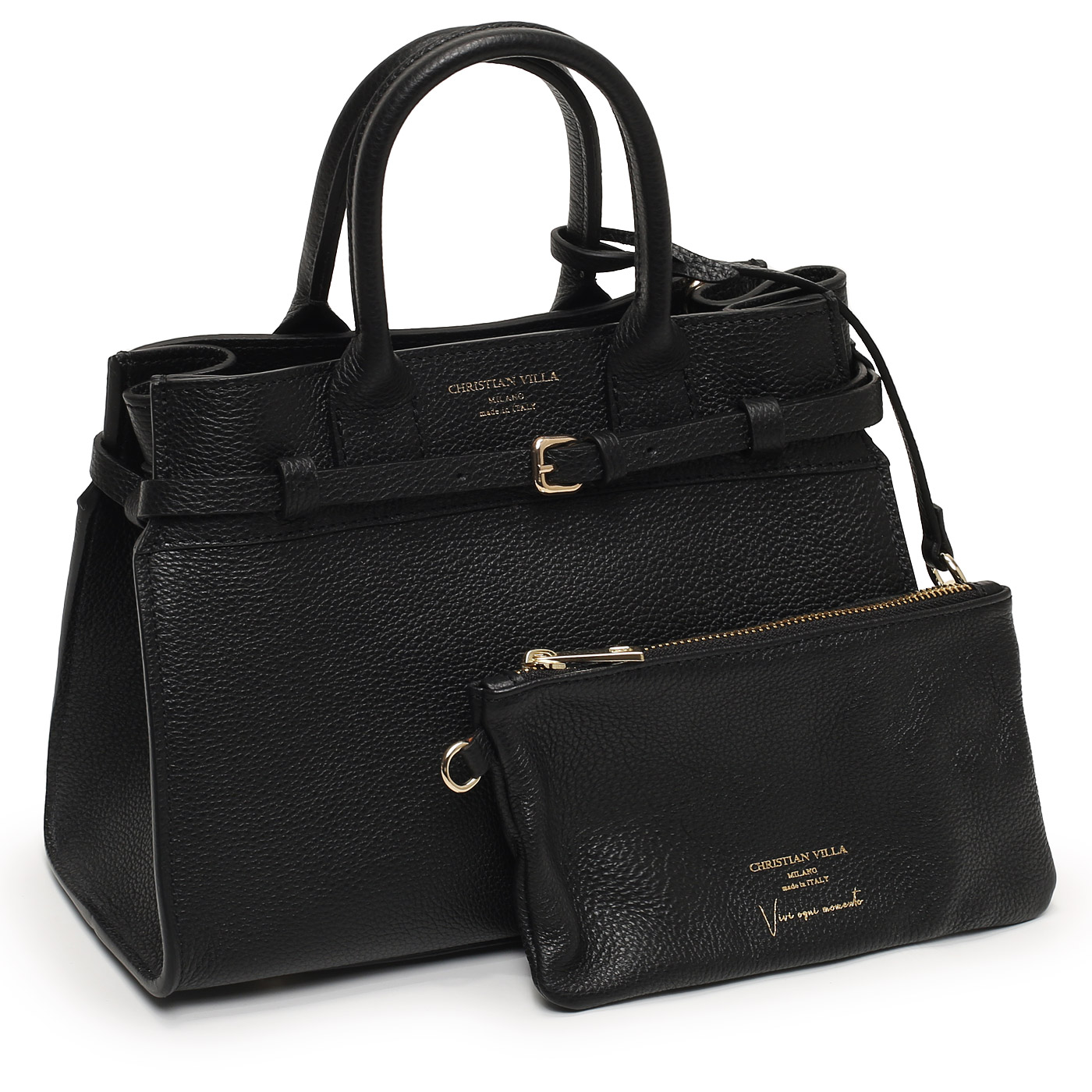 Кожаная сумка Christian Villa Peggy