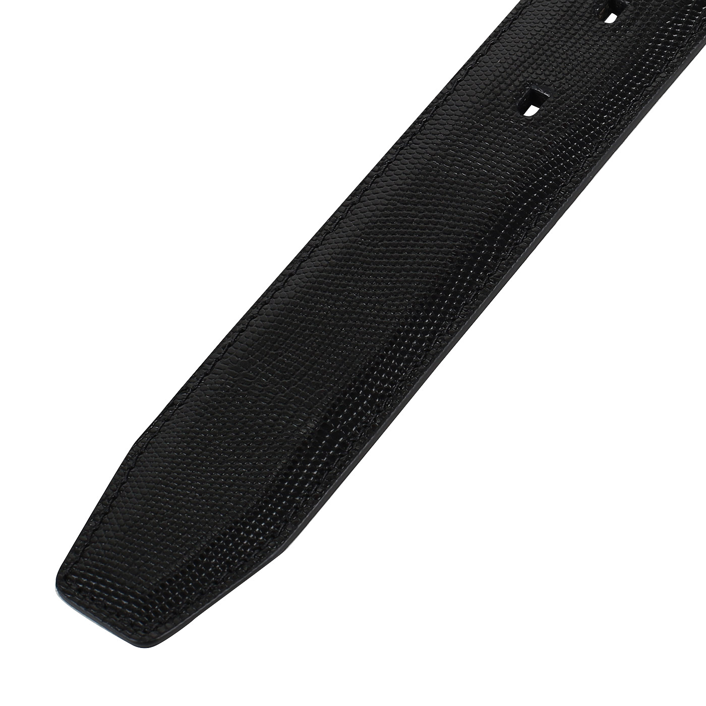 Фактурный ремень из черной кожи Neri Karra 