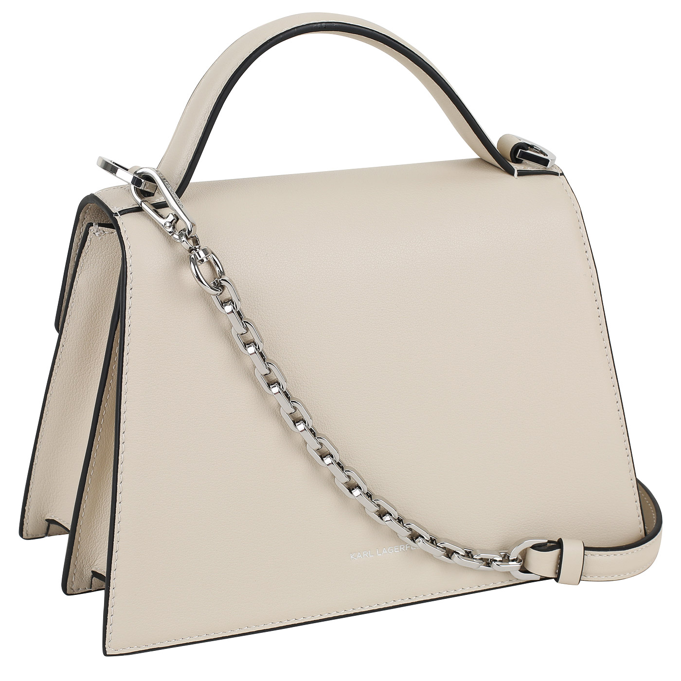 Кожаная сумка Karl Lagerfeld Signature