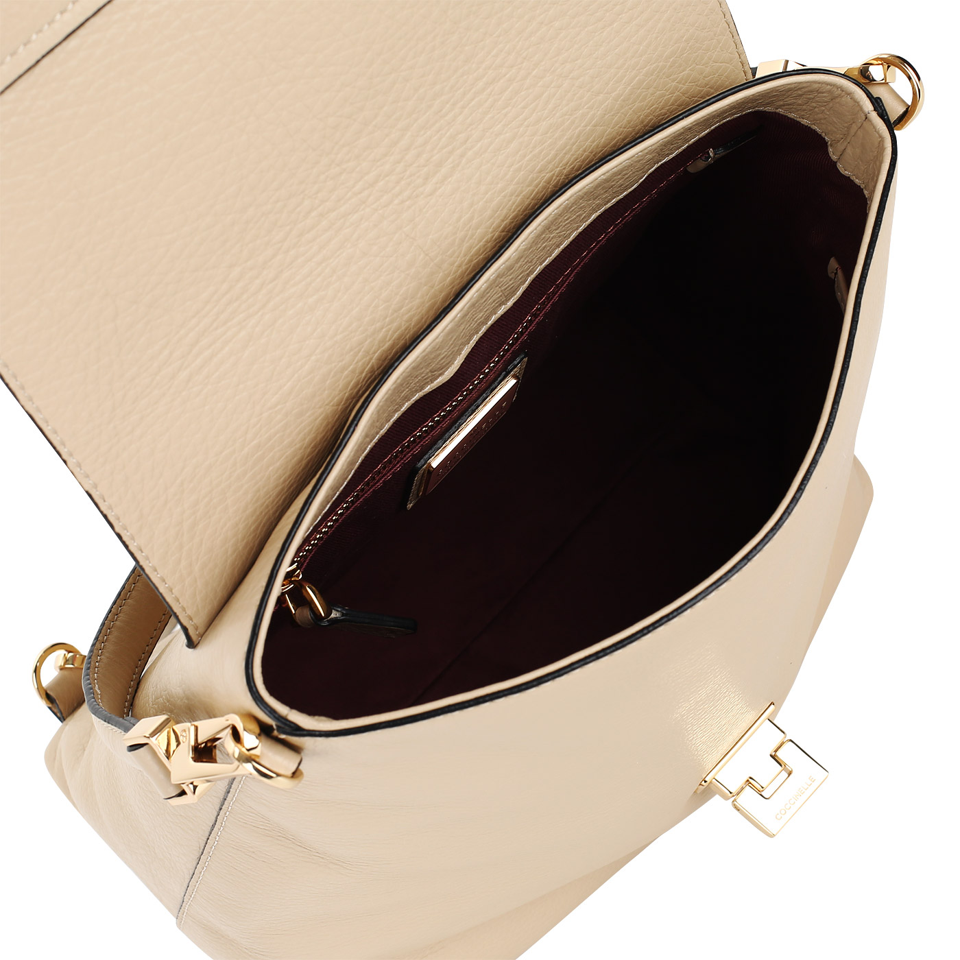 Женский кожаный рюкзак со съемной ручкой Coccinelle Arlettis