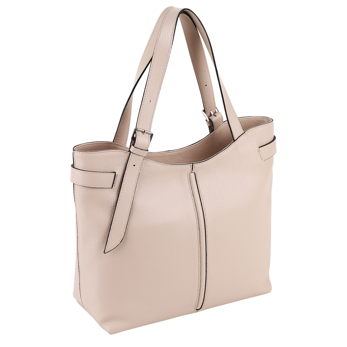 Сумка из бежево-розовой кожи Chatte Marseille