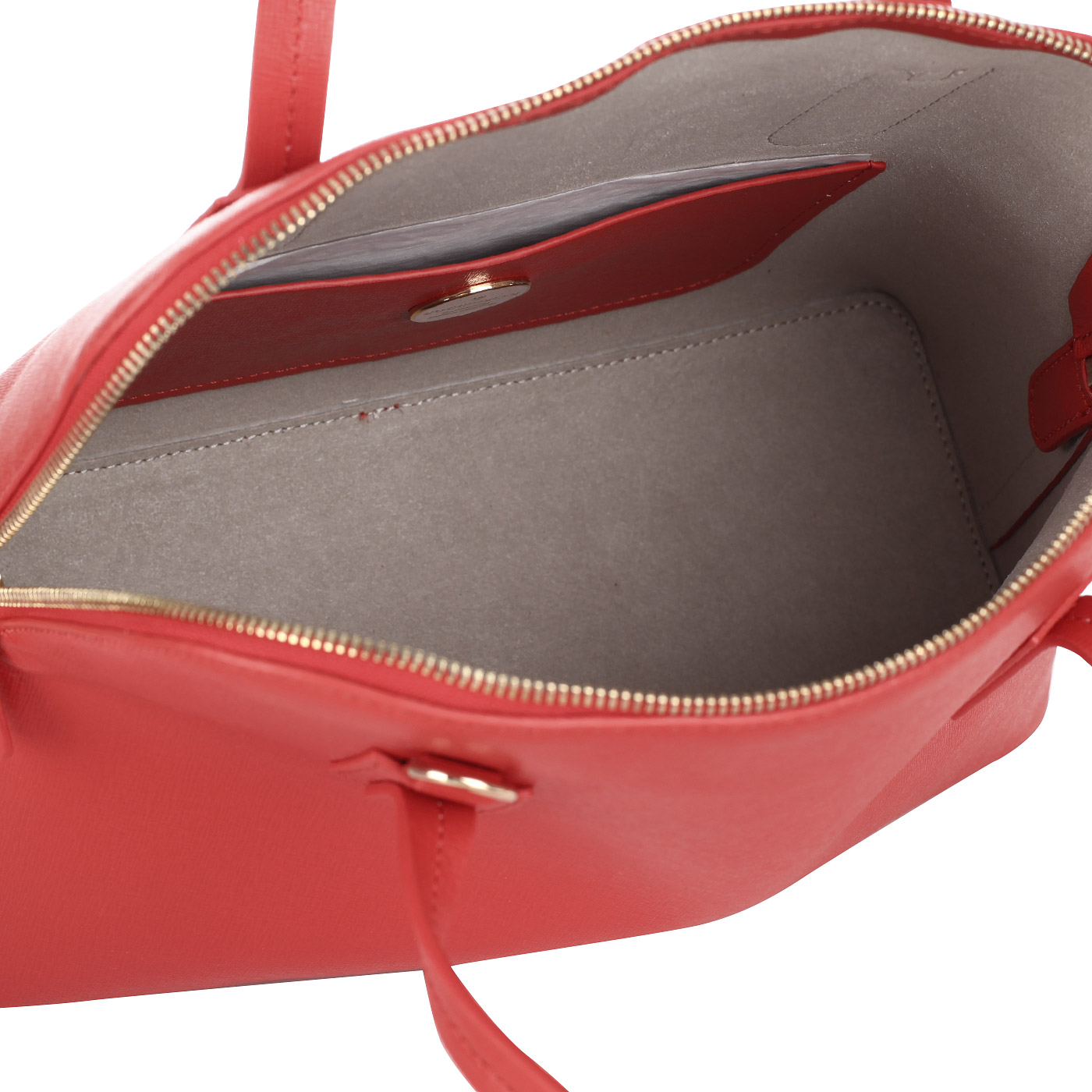 Красная сафьяновая сумка Coccinelle Dione Saffiano