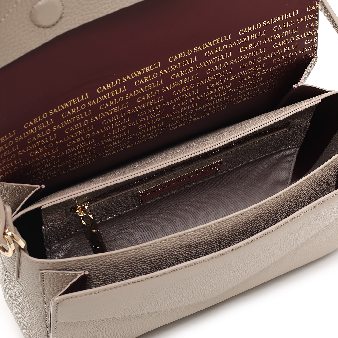 Кожаная сумка Carlo Salvatelli Violetta gemma