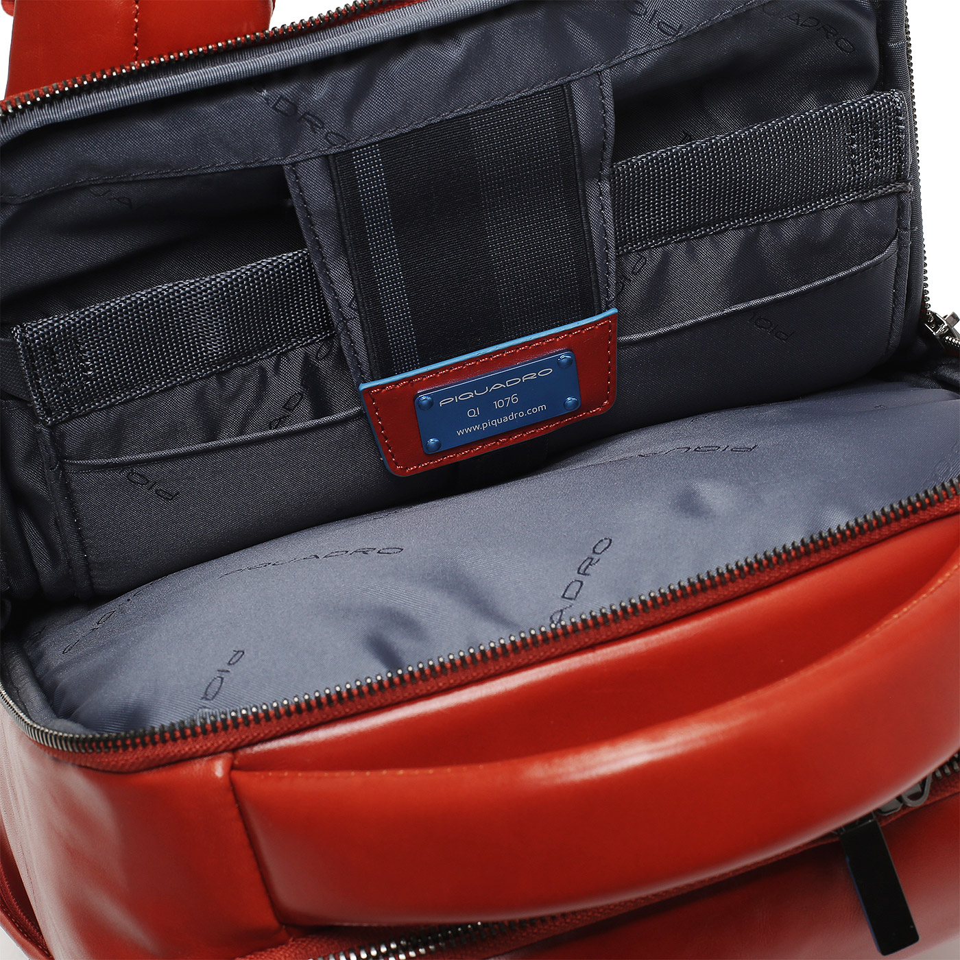 Кожаный рюкзак Piquadro Blue square