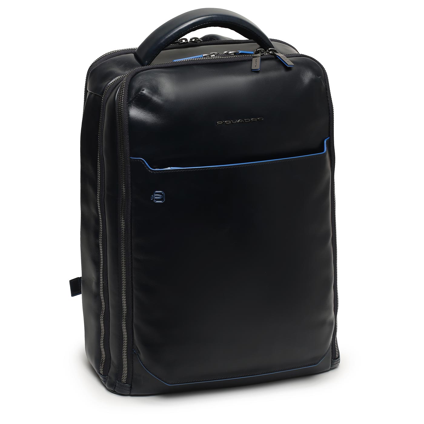 Кожаный рюкзак Piquadro Blue square