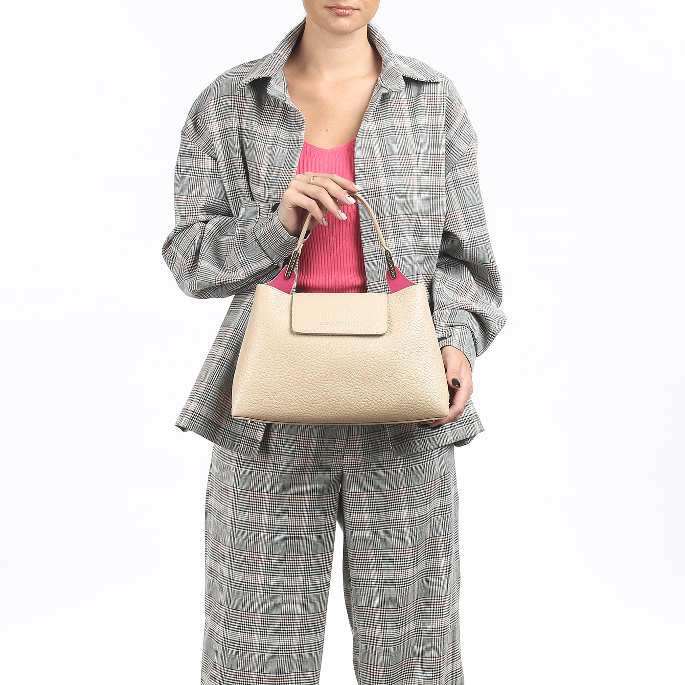 Кожаная сумка Carlo Salvatelli Cervino