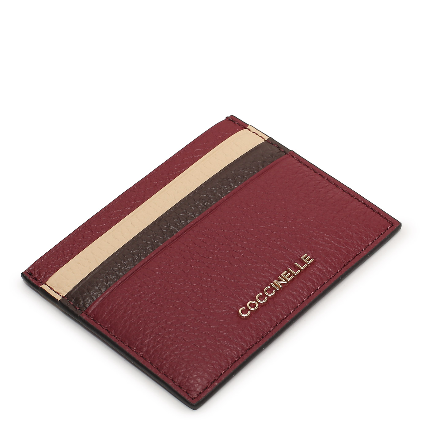 Кожаная визитница Coccinelle Metallic Tricolor