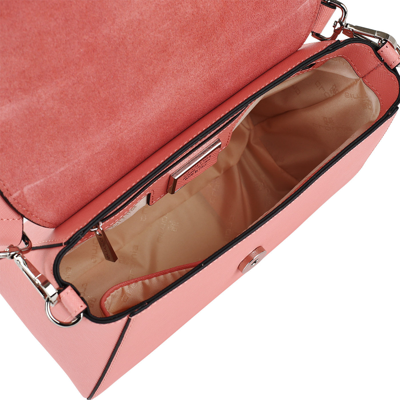 Сафьяновая сумочка с откидным клапаном Cromia Perla